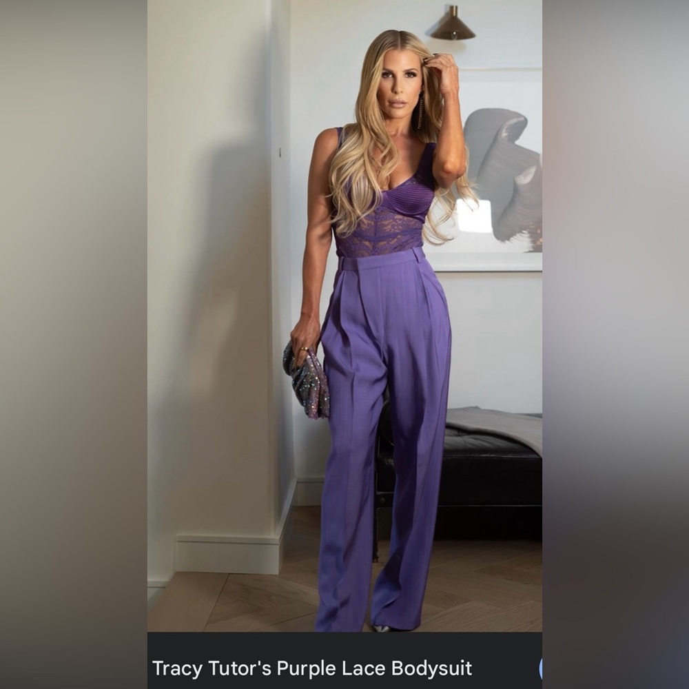 ‼️CLEARANCE SALE‼️Versace Satin and Lace Bustier Bodysuit - Picture 2 of 8